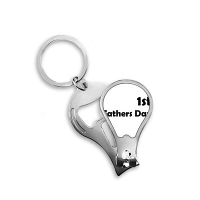 1st Fathers Day Festival Quote Fingernail Clipper Cutter Opener Key Chain Scissor