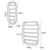Wall Rack Metal Iron 6 Tier Nail Polish Shelf Sets, Nail Salon Hanging Wall Display Rack Perfume Shelf Cosmetic Essential Oil Spice Rack Organizer Holds view 3