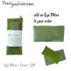 Eye Pillow Cover Pack of (4) - 4.5 x 9 - Soft Cotton Washable - fits Most Eye Pillows - Yoga Massage Meditation spa - USA Made - Bulk - Moss Green Olive view 4