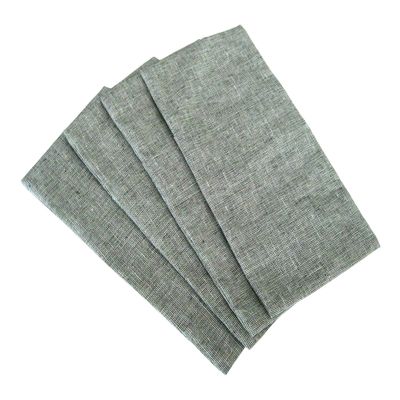 Peacegoods Eye Pillow Cover Pack of (4) - Soft Cotton - 4.5 x 9 - Soft Soothing Natural - fits Most Eye Pillows - USA Made - Bulk Wholesale - Gray