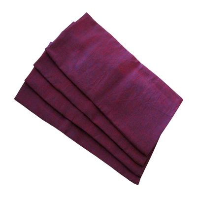 Eye Pillow Cover Pack of (4) - 4.5 x 9 - Soft Cotton Washable - fits Most Eye Pillows - Yoga Massage Meditation spa - USA Made - Bulk - - Mulberry Purple Magenta