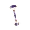 amethyst Facial Roller set for skin detox - stainless steel message tool for face body neck to reduce aging wrinkle | natural amethyst crystal view 1