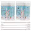 400PCS Cotton Swabs, Cotton Buds Swabs Cleaner Double Round Cotton Tip Cleaning Swabs with Paper Stick for Cleaning Ear Nose nose swabs Makeup chidren ear nose cotton sticks view 1