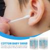 400PCS Cotton Swabs, Cotton Buds Swabs Cleaner Double Round Cotton Tip Cleaning Swabs with Paper Stick for Cleaning Ear Nose nose swabs Makeup chidren ear nose cotton sticks view 4