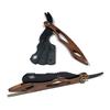 Classic Style Wooden Handle and Steel Blade Professional Shaving Razor - Barber Straight Edge Razor Blade Folding Knife Cut Throat All Purpose Shaver view 3