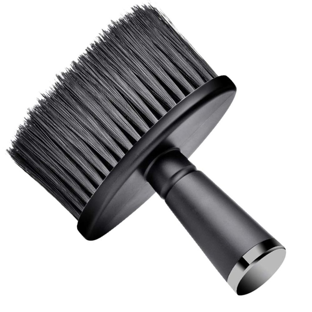 Beaupretty Barber Neck Duster Brush Soft Cleaning Face Brush For Hair Cutting Professional Salon Hairdressing Barber Tool (H23-6 Black)