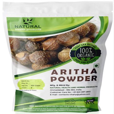 Natural Health Products 100% Reetha Powder For Hair, Scalp Treatment, hair growth and conditioning 200 Gm