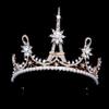 Shineweb Gorgeous Eiffel Tower Rhinestone Crown Women Royal Wedding Bridal Tiara Jewelry Hair Scrunchies Bands Golden view 1