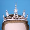 Shineweb Gorgeous Eiffel Tower Rhinestone Crown Women Royal Wedding Bridal Tiara Jewelry Hair Scrunchies Bands Golden view 4