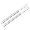 2 Pieces Stainless Steel Nail File 4 Sides Nail File Metal Buffer Fingernails Toenails Manicure Files for Salon and Home(5 Inch) view 1