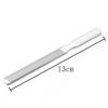 2 Pieces Stainless Steel Nail File 4 Sides Nail File Metal Buffer Fingernails Toenails Manicure Files for Salon and Home(5 Inch) view 2