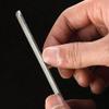 2 Pieces Stainless Steel Nail File 4 Sides Nail File Metal Buffer Fingernails Toenails Manicure Files for Salon and Home(5 Inch) view 3