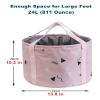 24L Collapsible Foot Soaking Bath Basin for Large Feet, Portable Foot Spa Soak Tub Foldable Water Bucket for Travel Camping, Pink view 2