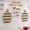 Metal 5 Tier Nail Polish Shelf Essential Oil Display Rack, Nail Salon Shop Iron Hanging Wall Triangle Display Rack Storage Shelf Perfume Shelf Cosmetic Cabinet 5 Tier Spice Rack Organizer Holds view 2