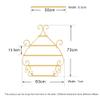 Metal 5 Tier Nail Polish Shelf Essential Oil Display Rack, Nail Salon Shop Iron Hanging Wall Triangle Display Rack Storage Shelf Perfume Shelf Cosmetic Cabinet 5 Tier Spice Rack Organizer Holds view 3