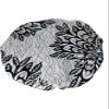 2Chique Boutique Women's African Ankara Print Satin Bonnet Multi Color Patterns (White/Black, Large) view 1