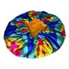 2Chique Boutique Women's African Ankara Print Satin Bonnet Multi Color Patterns (Blue/Multi, Large) view 3