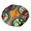 2Chique Boutique Women's African Ankara Print Satin Bonnet Multi Color Patterns (Gold/Multi, Large) view 1