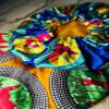 2Chique Boutique Women's African Ankara Print Satin Bonnet Multi Color Patterns (Gold/Multi, Regular) view 4