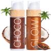 COCOSOLIS Bio Body Oil Bundle  Choco Tanning Oil and Glow Body Shimmer Lotion - Get a Healthy, Glowing, and Longer Lasting Tan view 1