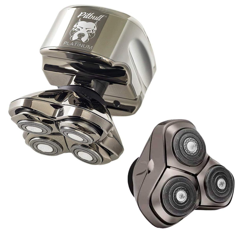 Buy a Skull Shaver Pitbull Platinum Along with 3 Head Replacement Blade