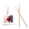 100pcs Lip Gloss Wands Disposable Bamboo Handle Lip Brushes Lipstick Applicator Makeup Tool view 2