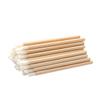100 Pcs Disposable Lip Brushes Premium Lipstick Applicator Wands Bamboo Handle Makeup Tool Kits (Bamboo handle white) view 3
