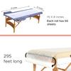 2 Reets Disposable Non-Woven Massage Table Sheets, 30gms Thick Soft Massage Table Paper Roll, Durable Bed Paper for Massage, Spa, Tattoo and Exam Tables, 31x70 Inch view 2