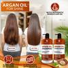 Moroccan Argan Oil Shampoo and Conditioner Set - Sulfate Free with No Parabens - Botanicals for Women and Men - Professional Moisturizing, Anti Frizz, Hydrating Solution for Dry, Wavy and Curly Hair view 2