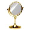 Windisch Free Standing, Extendable, Round Double-Faced Mirror, Chrome/Gold, 5XOP Magnification view 1