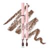 lilybyred Hard Flat Brow Pencil | Korean Flat-Tip Eyebrow Pencil, Wood-Like Auto Formula, Toothbrush-Style Blending Brush, Smudge-Proof, Sweat-Resistant, Natural Finish, 0.005 oz. (04 Dark Brown) view 1