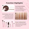 lilybyred Hard Flat Brow Pencil | Korean Flat-Tip Eyebrow Pencil, Wood-Like Auto Formula, Toothbrush-Style Blending Brush, Smudge-Proof, Sweat-Resistant, Natural Finish, 0.005 oz. (04 Dark Brown) view 4