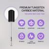 PANA 3/32" Large Smooth Round Top Safety Carbide Nail Drill Bit for Gel Polish & Acrylic Removal Nail Salon Manicure Pedicure Electric File Tools (Large Barrel - DLC Black, Extra Fine) view 4