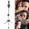 Mannequin Tripod,Mannequin Head Stand Hairdressing Head Tripod Heavy Duty Metal Multifunction Portable Adjustable Mannequin Head Tripod Stand ,Wig Stand Tripod Styling Training view 3