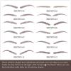 4D Eyebrow Tattoo Realistic 132 Pairs,Eyebrow Transfer Sticker for Eyebrows Makeup Tools,New Improved Fake Eyebrows,Waterproof Long Lasting Imitation Eyebrows-Brown view 3