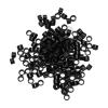 1000 Pcs Aluminum Micro Links Rings 4.5mm Lined Beads Hair Extension Tool (Black) view 1