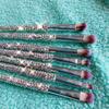 CRYSTALS BEAUTY Shiny Sparkle Luxury Crystal Bling Out Rhinestone Makeup Brush Set (7 pc, Silver) view 2