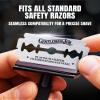 Gentleman Jon 50-Pack Platinum Double Edge Razor Blades - Premium Swedish Stainless Steel Safety Razor Blades - Platinum Coated Blade For Smooth and Comfortable Shaves - Fits Most Men's Safety Razors view 3