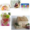 Bzbuy 100 Pieces Large Wax Sticks, Wood Waxing Craft Sticks Spatulas Applicators for Hair Removal Eyebrow and Body view 3