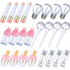 24 Pieces Novelty Empty Lip Gloss Tubes Bulk, Ice Cream and Funny Light Bulb Shaped Lipstick Balm Tube, Creative Lollipop Shape, Bottle and Candy Lipstick Glaze Tube, Pencil Lip Oil Bottles, 6 Styles view 1