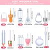24 Pieces Novelty Empty Lip Gloss Tubes Bulk, Ice Cream and Funny Light Bulb Shaped Lipstick Balm Tube, Creative Lollipop Shape, Bottle and Candy Lipstick Glaze Tube, Pencil Lip Oil Bottles, 6 Styles view 2