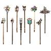 10Pcs Hair Clips Retro Hair Pins for Women Hairpins for Women Ladies and Girls Headwear Styling Tools Hair Accessories (10 Count (Pack of 1)) view 1