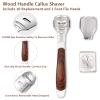 Colossal Foot Rasp & Wood Handle Callus Shaver (10 Replacement & 1 File Foot Heads), Pedicure Foot File Kit, Heel Scraper for Feet, Foot File Callus Remover view 3