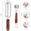Colossal Foot Rasp & Wood Handle Callus Shaver (10 Replacement & 1 File Foot Heads), Pedicure Foot File Kit, Heel Scraper for Feet, Foot File Callus Remover view 4