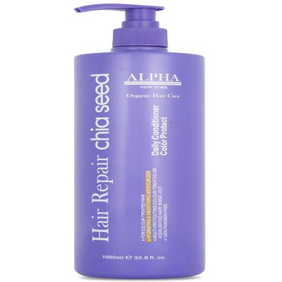 ALPHA NEW YORK Conditioner Color Protect Daily Hair repair Chia Seed 100% sulfate & Paraben Free 1000ml