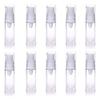 10pcs Airless Pump Press Bottle Empty Plastic Vacuum Lotion Bottles Clear Containers Cosmetics Skincare Travel Size Dispenser (15ml) view 1