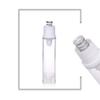10pcs Airless Pump Press Bottle Empty Plastic Vacuum Lotion Bottles Clear Containers Cosmetics Skincare Travel Size Dispenser (15ml) view 2