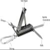5in1 Multi Tool Nail Clippers,Nose Hair Scissors,Nail Files,Multi Purpose Pocket Knife,Screwdriver,Key Chain for Mini Multi Nail Clippers,Travel,Fishing,Hiking,Camping view 2