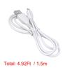 ABLEGRID 5ft White Micro USB Charging Cable Cord for Remington MB4110 HC-5750 HC-5950 MB-5350 MB-4550 MB4550T Rechargeable Men's Mustache Precision Power Haircut Beard Trimmer Grooming Shaver Clipper view 3
