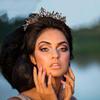 Lovelyshop Black Crystal Rose Gold Gothic Alloy Tiara Headpiece view 3